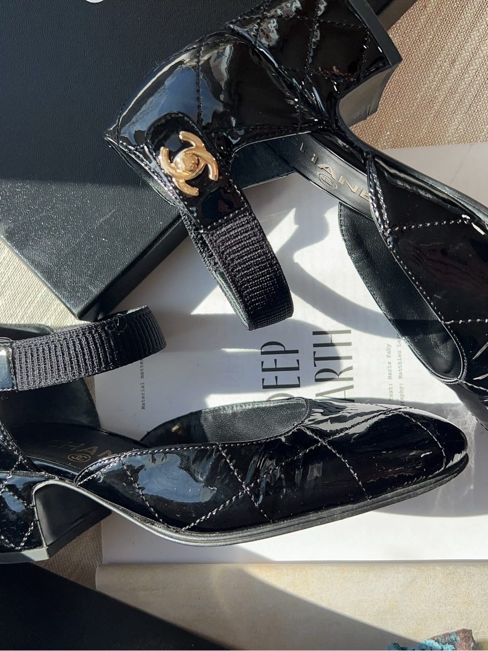 Chanel 2023 Mary Jane D'Orsay Pumps 35 - Picture 3 of 4
